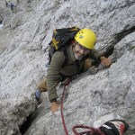 Photo of Fred Schenkelberg Rock Climbing, Dolomites, Italy 2007