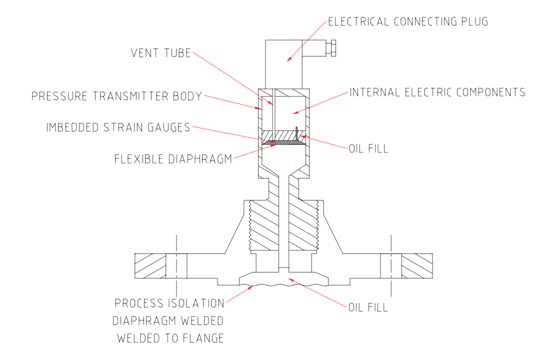 Figure 1 A style of pressure transmitter on a process seal.