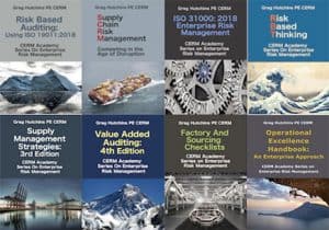 Covers of the 8 book in the book series Enterprise Risk Management